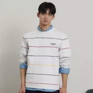 [백화점 정품] 빈폴 멘 [SS26]클럽 멀티 스트라이프 티셔츠 - 그레이 :BC6241C633