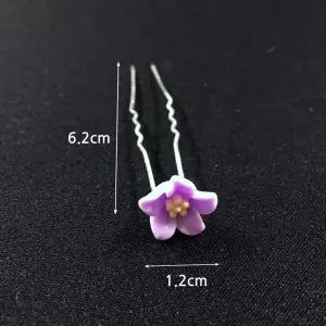 럭셔리 꽃비녀 단아한 한복머리 포토존 플라워 뒤꽂이 코사지 혼주장신구