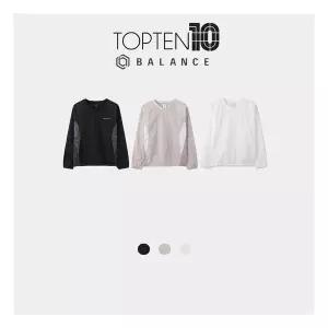[매장정품] [탑텐밸런스] 여성 그래픽 크루넥 우븐 맨투맨 MBF5JJ2001 BS 2134813