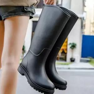 [라일리] Rly 하이핏 부츠 미들 부츠 심플레인 데일리 비오는날