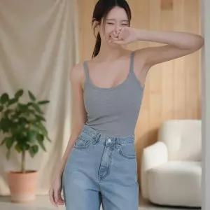 [옷자락]여성 데일리 골지 나시 이너캡 끈슬림핏 스판