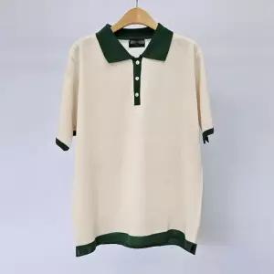 아이우먼 엔딩단추카라배색반팔티 RMS219M604 빅사이즈