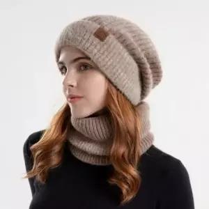 여성 니트모자 세트 넥워머 겨울 방한 모자 답례품 니트모자 방한용품 털모자 남녀공용