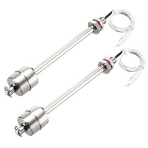 물 펌프 탱크 수영장 정원 연못용 uxcell 스테인리스 스틸 플로트 스위치 액체 수위 센서 M11 165mm 길이 2Pcs