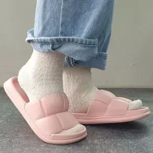 구름슬리퍼 여성용 뚱카롱 쿠션 슬리퍼 핑크 구름슬리퍼 거실슬리퍼 쿠션슬리퍼