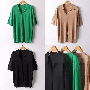 [셀러허브 패션]위쉬몰 AP 오픈카라실크반팔티E63(I626H604) 빅사이즈 (49323729)