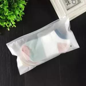 양말비닐파우치 여행용 지퍼백 호텔 비닐 방수 파우치 DD-12183