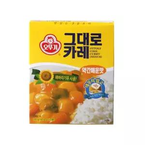 오뚜기 그대로카레(약간매운맛)200g 오뚜기 그대로카레 즉석카레