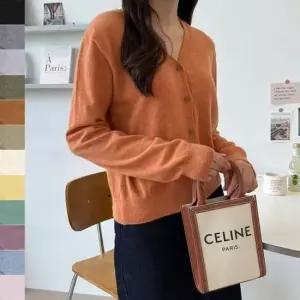 [SBD] 봄 컬러풀 가디건 여성 데일리 캐시미어 아우터 가을