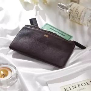 [백화점 홈쇼핑 정품] 닥스 DAKS ACC (선물포장) 로고프린트 소가죽 멀티지퍼홀더 (DBHO5F723W3)