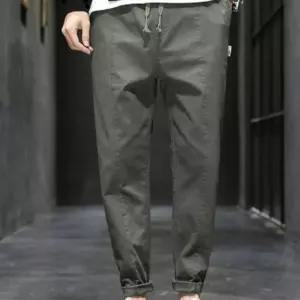 남성 허리끈 조절 허리밴딩 캐주얼 편한 패션 바지 룩 남자반바지