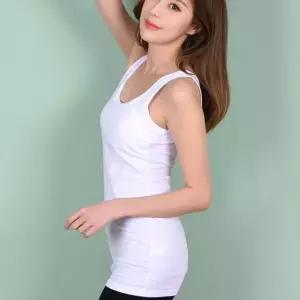 면스판 캡내장 롱조끼 여성런닝 부드러운순면 냉감티 스판기좋은소재