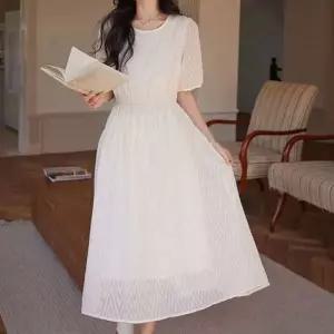 여리핏 여신원피스 반팔 쉬폰 플레어 롱원피스 감성룩