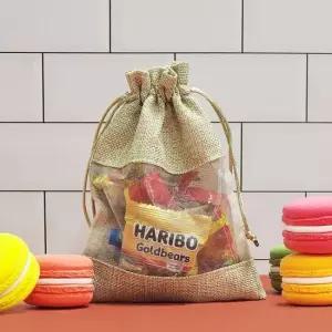 스트링파우치 린넨 파우치 M 복주머니 스트링파우치 복주머니 투명파우치 면파우치