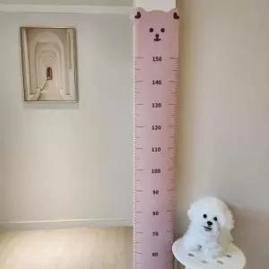 학교 벽부착 키재기 줄자 곰돌이