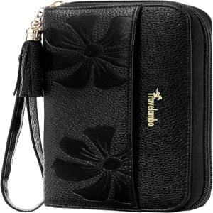 트래블람보 여성 지갑 태슬 바이폴드 클루스 손목 스트랩 긴