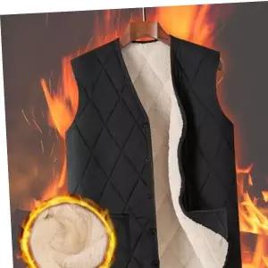 안감 조끼 퀄팅 누빔 브이넥 베스트 기모 간절기