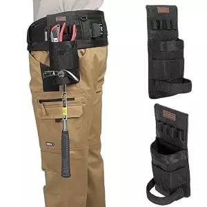 고품질 작업 현장 공구집 찍찍이 공구 파우치 소형 9구 가방 소형공구집 부품함 휴대용공구파우치 WFLX003