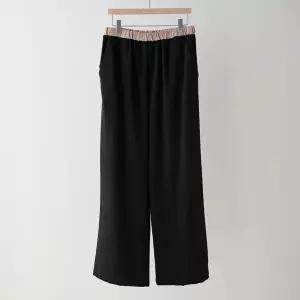 [하프클럽/아이우먼]아이우먼 심플리배색밴딩쿨팬츠 WBS015M604 빅사이즈