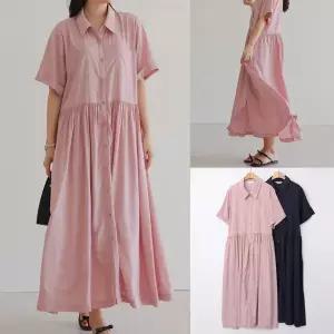 [하프클럽/아이우먼]위쉬몰 WB 소이카라셔츠롱원피스(U524H604) 빅사이즈