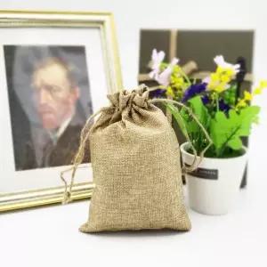 스트링파우치 린넨 주머니 M 복주머니 스트링파우치 복주머니 투명파우치 면파우치