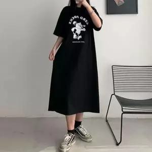 데일리 원피스 슬림 직장인 롱원피스 모임룩 면 가을