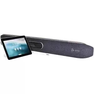 폴리 - TC8 터치 컨트롤러가 있는 스튜디오 X50 폴리콤 4K 비디오 및 오디오 바 중형 회의실용 시스템 팀