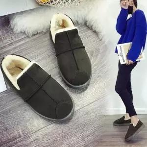 캔버스화 트렌드 여성 양털 신발 털신 단화 겨울 외출 필수