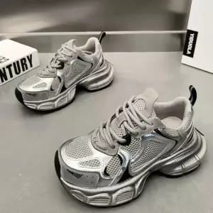 오너클랜 여성 메쉬 어글리슈즈 키높이 운동화 메탈릭 2컬러 캔버스운동화 캔버스화 이쁜신발