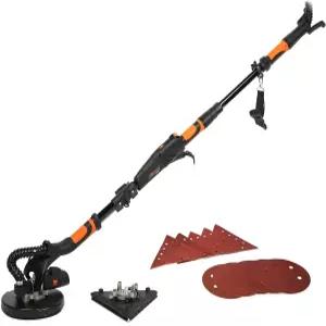 WEN DW5084 5-Amp 2-in-1 가변 속도 듀얼 헤드 드라이월 샌더 15피트 먼지 호스 포함 블랙