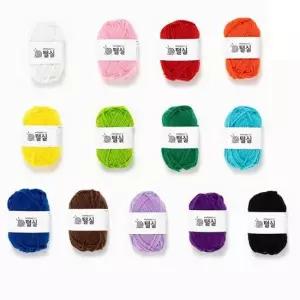 만들기실 칼라 털실 뜨개실 폭신 목도리 미술 만들기 재료 25m