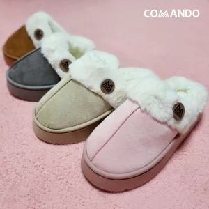 털실내화 코만도 털슬리퍼 키높이 털신 겨울뮬 퍼 사무실 회사 겨울슬리퍼