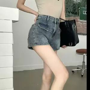 여자 청 여름 빈티지 핫매시 하이웨스트 힙워머 청반바지 청바지 핫팬츠 슬림핏 MF2