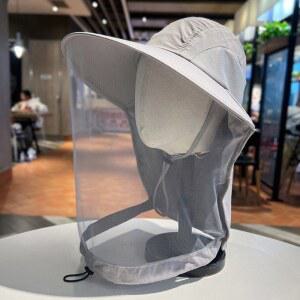 호환 야외 낚시 모자 모기 방지 해충 모자 낚시 모자 벌레 망 네트 얼굴 보호 캠핑 모자 낚시 모자