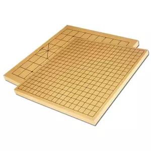 오너클랜 휴대용 평판 양면 원목 바둑판 1P 초등 보드게임 놀이 휴대용바둑판 휴대용장기판