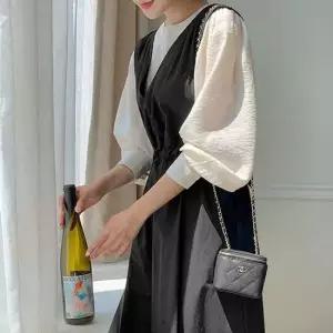 페미닌 레이어드 A라인 원피스