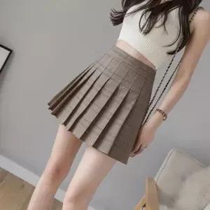 [SBD] 럭셔리 스커트 패턴 여자 컬러 체크 플리츠 일체형