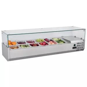 업소용 토핑냉장고 샐러드바 밧드 셀프바 가로 분리형 김밥 피자