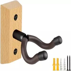 MUSO 기타 벽걸이 걸이 네이처 우드 스트러디 홀더 후크 어쿠스틱 클래식 일렉트릭 베이스 첼로 바이올린