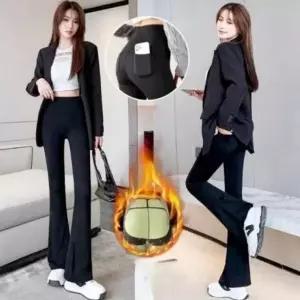 [하프클럽/]레깅스 두꺼운 겨울 바지 스타일 나팔