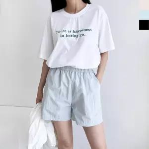 [다잇템]여자 고무줄 나일론 쿨링 데일리룩 클래식 팬츠