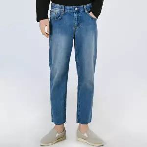 [하프클럽/]남성 워싱 스판 면 9부 청바지 DM-JEA-QJMMX2053