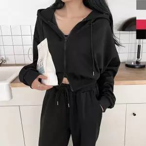 [하프클럽/]여자 봄가을 환절기 빅사이즈 2WAY 후드집업