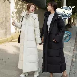 베이직 여성 롱패딩 트임형 겨울 필수 아이템 따뜻한