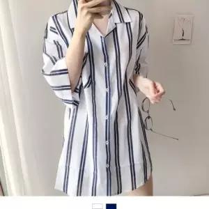 [SBD] 여자셔츠 오버핏 린넨 스트라이프 커플셔츠