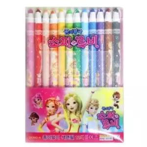 자재 종이말이 색연필 동아 12색 소피루비