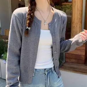 여성 라운드넥 파스텔 데일리 베이직 가디건