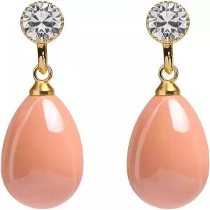 여성용 귀걸이의 젠치어 펄 클립 - 14K 골드 실버 도금 큐빅 지르코니아 비 피어싱 이어 결혼식 신부 파티