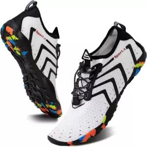 워터레브스 슈즈 남성 여성 맨발 비치 수영화 퀵 드라이 아쿠아 양말 수영장 서핑 요가 에어로빅용 신발