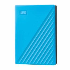 [미국배송] WD 4TB 내 여권 휴대용 외장 하드 드라이브 블루 랜섬웨어 방지 및 비밀번호 보호 기능이 있는 백업 소프트웨어 USB 3.1 / 3.0 호환 - WDBPKJ0040BBL-WESN
